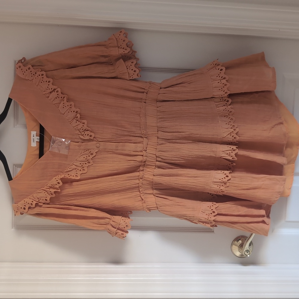 Pumpkin Spice Ruffle Dress - Picture 3 of 5